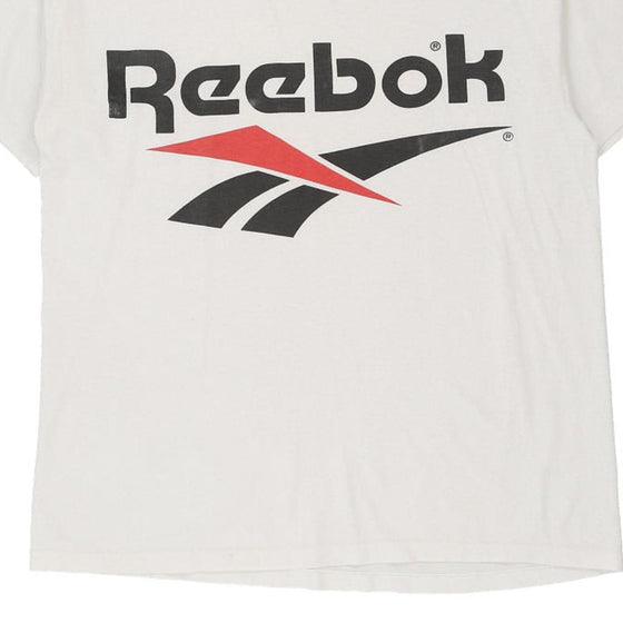 Vintage white Bootleg Reebok T-Shirt - mens large