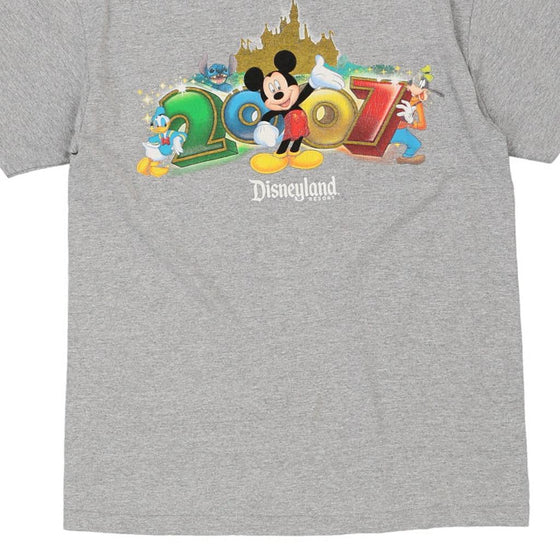 Vintage grey Disneyland 2007 Disney T-Shirt - mens x-large