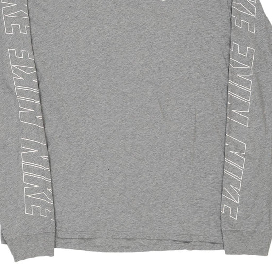 Vintage grey Nike Long Sleeve T-Shirt - mens x-large