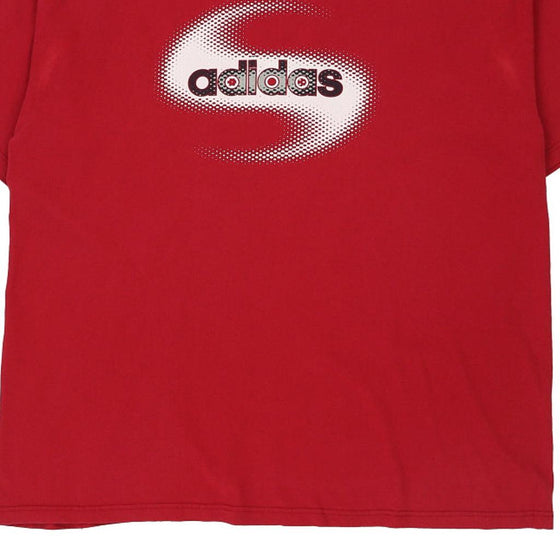 Vintage red Adidas T-Shirt - mens xx-large