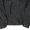 Vintage black Guess Leather Jacket - womens large