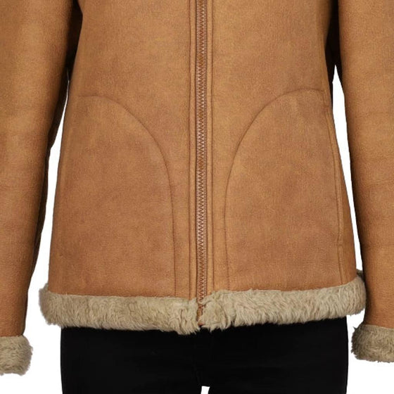 Vintage beige Benetton Sheepskin Jacket - womens large