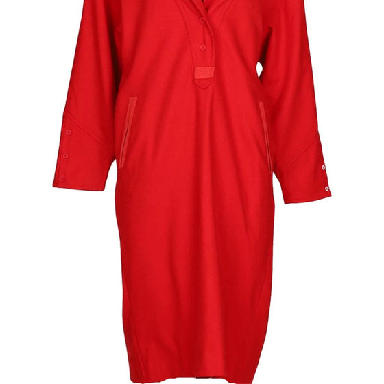 Vintage red J.C. de Castlebac Iceberg Midi Dress - womens x-large