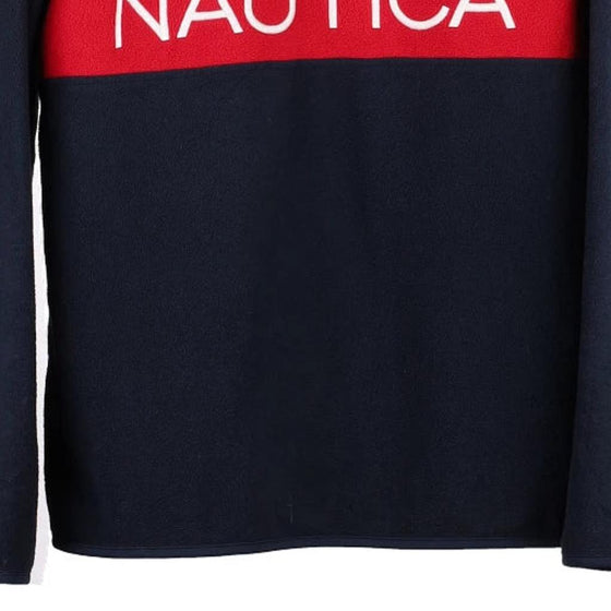 Vintage navy Nautica Fleece - mens small