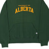 Vintage green University of Alberta Russell Athletic Hoodie - mens large