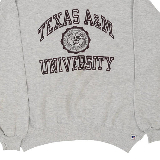 Vintage grey Made in USA Texas A&M University Russell Athletic Sweatshirt - mens x-large