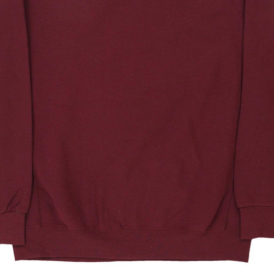 Vintage burgundy Russell Athletic Sweatshirt - mens x-large