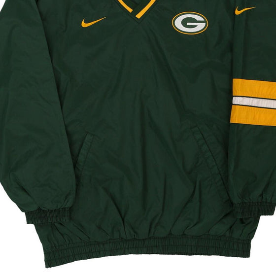 Vintage green Green Bay Packers Nike Windbreaker - mens x-large