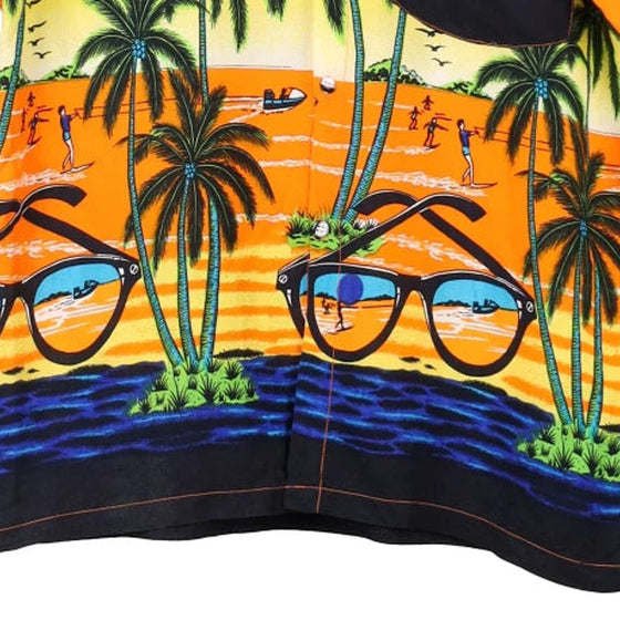 Vintage orange Pidoza Hawaiian Shirt - mens large