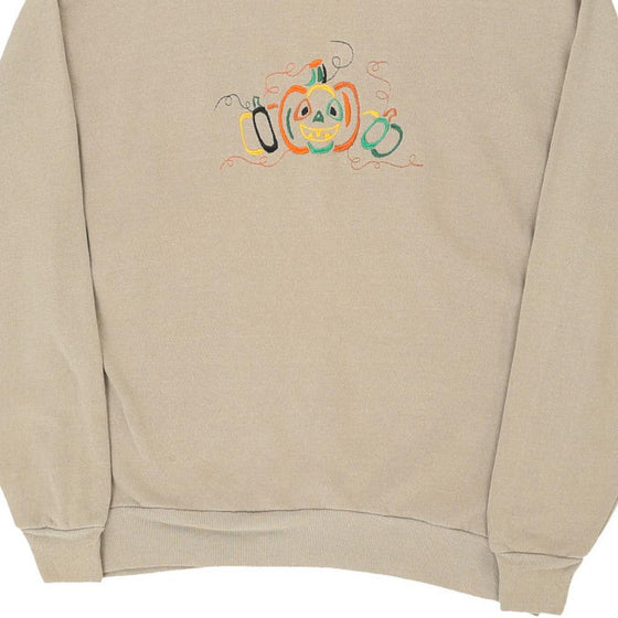 Vintage beige Jerzees Sweatshirt - mens large