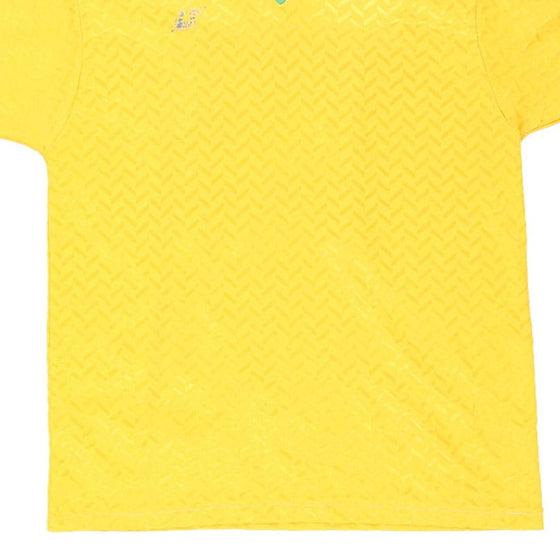 Vintage yellow Confezioni Sportive Football Shirt - mens medium