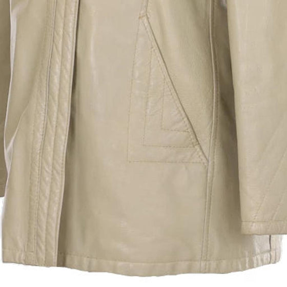 Vintage cream Cavaliere A Leather Jacket - womens large