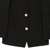 Dolce & Gabbana Striped Blazer - Small Black Cotton Blend