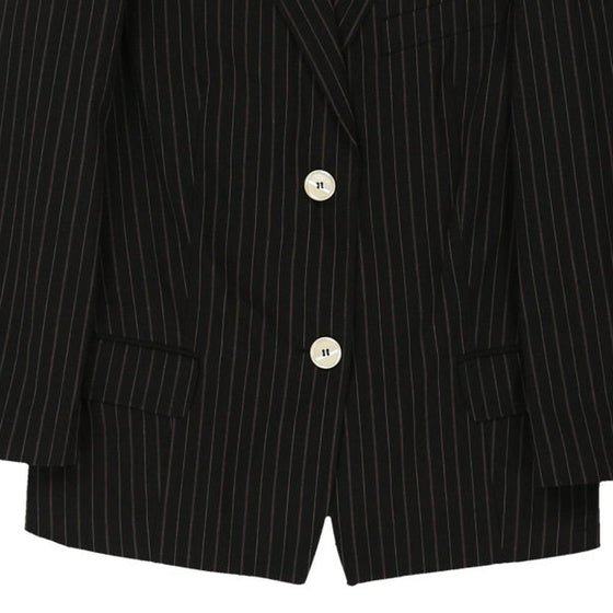 Dolce & Gabbana Striped Blazer - Small Black Cotton Blend