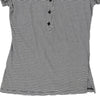 Costume National Striped Polo Shirt - Medium Grey Cotton