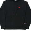 Vintage black Champion Hoodie - mens medium