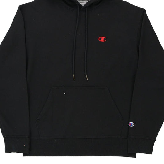 Vintage black Champion Hoodie - mens medium