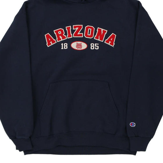 Vintage navy Arizona Champion Hoodie - mens x-large