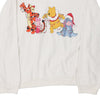 Vintage white Winnie The Pooh Disney Sweatshirt - mens large