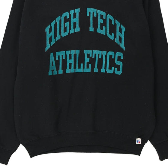 Vintage black High Tech Athletics Russell Athletic Sweatshirt - mens medium