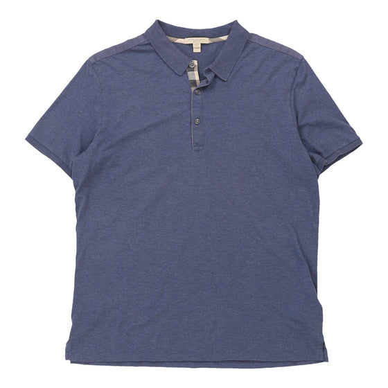 Burberry Brit Polo Shirt - Large Blue Cotton