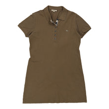  Burberry London Polo Dress - Large Brown Cotton