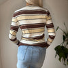 Vintage brown Louise Fd Cardigan - womens medium