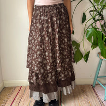  Vintage brown Unbranded Maxi Skirt - womens 28" waist