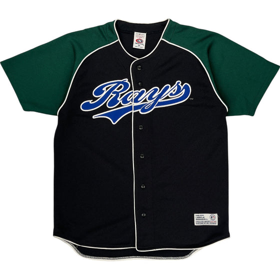 True Fan Rays Baseball Jersey - Medium - Black Polyester