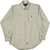 Ralph Lauren Embroidered Shirt - Medium - Beige Cotton