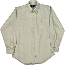  Ralph Lauren Embroidered Shirt - Medium - Beige Cotton