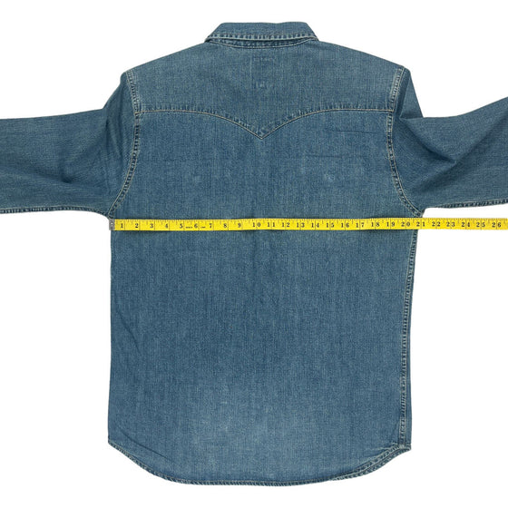 Levis Denim Shirt - Medium - Blue Cotton