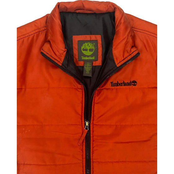 Timberland Puffer Jacket - Medium - Orange Polyester