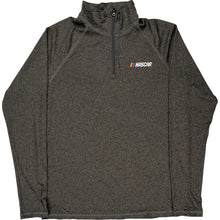  Nascar Fanatics Quarter Zip Sweatshirt - Medium - Grey Polyester