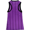 Adidas Trefoil Sleeveless Striped Top - XS - Purple Polyester