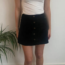  Vintage black Sisley Mini Skirt - womens 25" waist