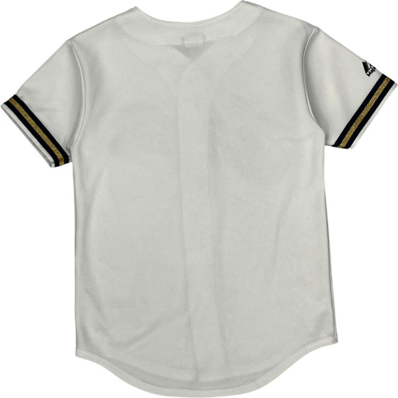 Age 12 Majestic Milwaukee Brewers Baseball Jersey - Medium - White Polyester