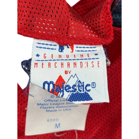 Majestic Angels Baseball Jersey - Medium - Red Nylon