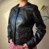 Vintage black Conbipel Leather Jacket - womens small