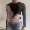 Vintage multicoloured Kulu Studio Mesh Top - womens small