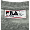 Fila Crew Neck Sweatshirt - Large - Grey Cotton Blend