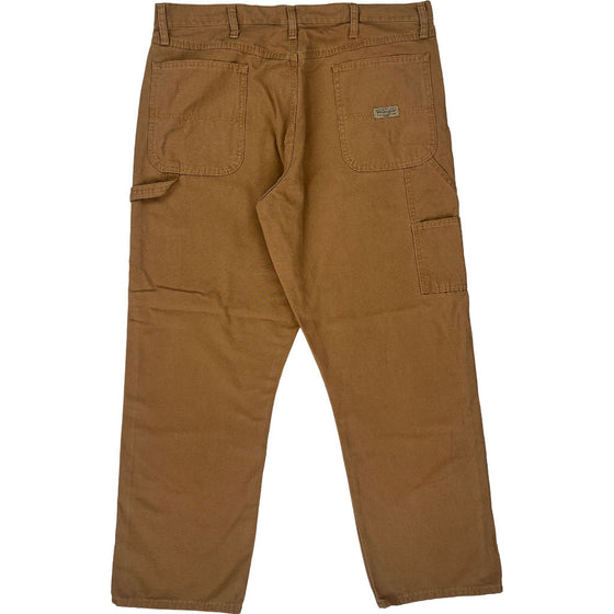 Wrangler Carpenter Trousers - 38W 30L - Brown Cotton Blend