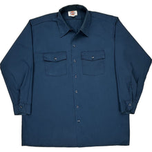  Dickies Shirt - XL - Navy Polyester Blend