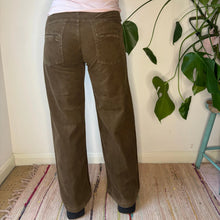  Vintage khaki Lj Cord Trousers - womens 32" waist