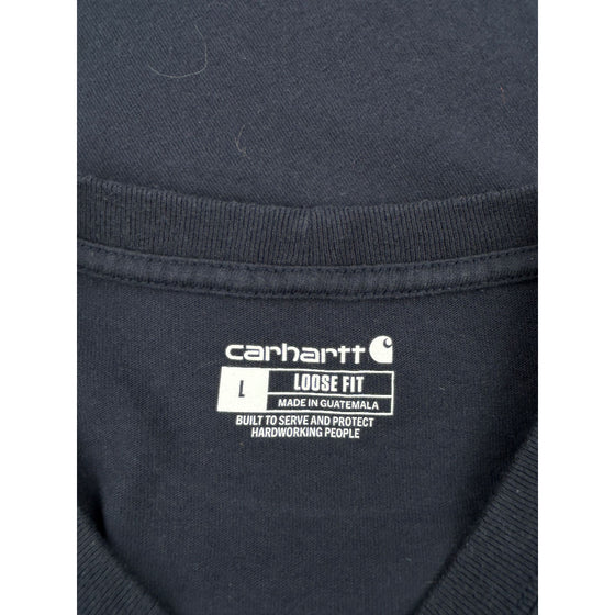 Carhartt Loose Fit T-Shirt - Large - Navy Cotton