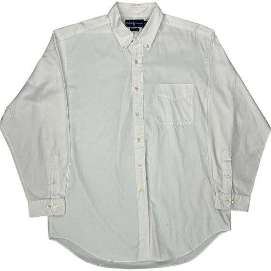 Ralph Lauren Yarmouth Shirt - XL - White Cotton