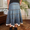 Vintage blue Promod Denim Skirt - womens 28" waist