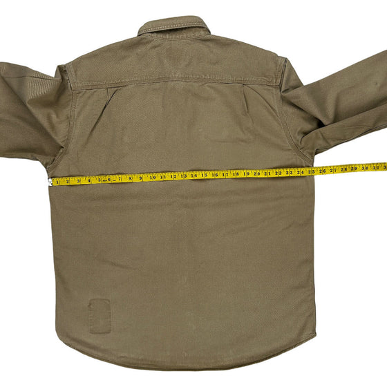 Carhartt FR Work Shirt - Large - Khaki Cotton Blend