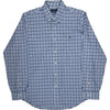 Ralph Lauren Classic Fit Check Shirt - Large - Blue Cotton