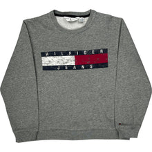  Tommy Hilfiger Jeans Graphic Sweatshirt - Large - Grey Cotton Blend